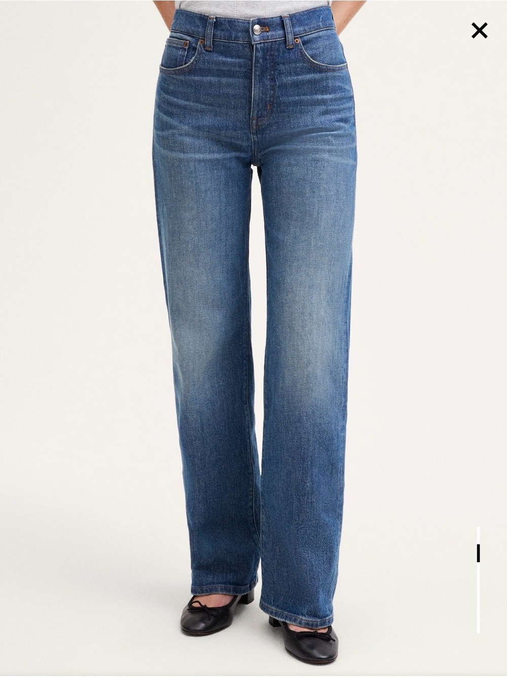 Madewell Perfect Vintage Wide-Leg Jean, size 27